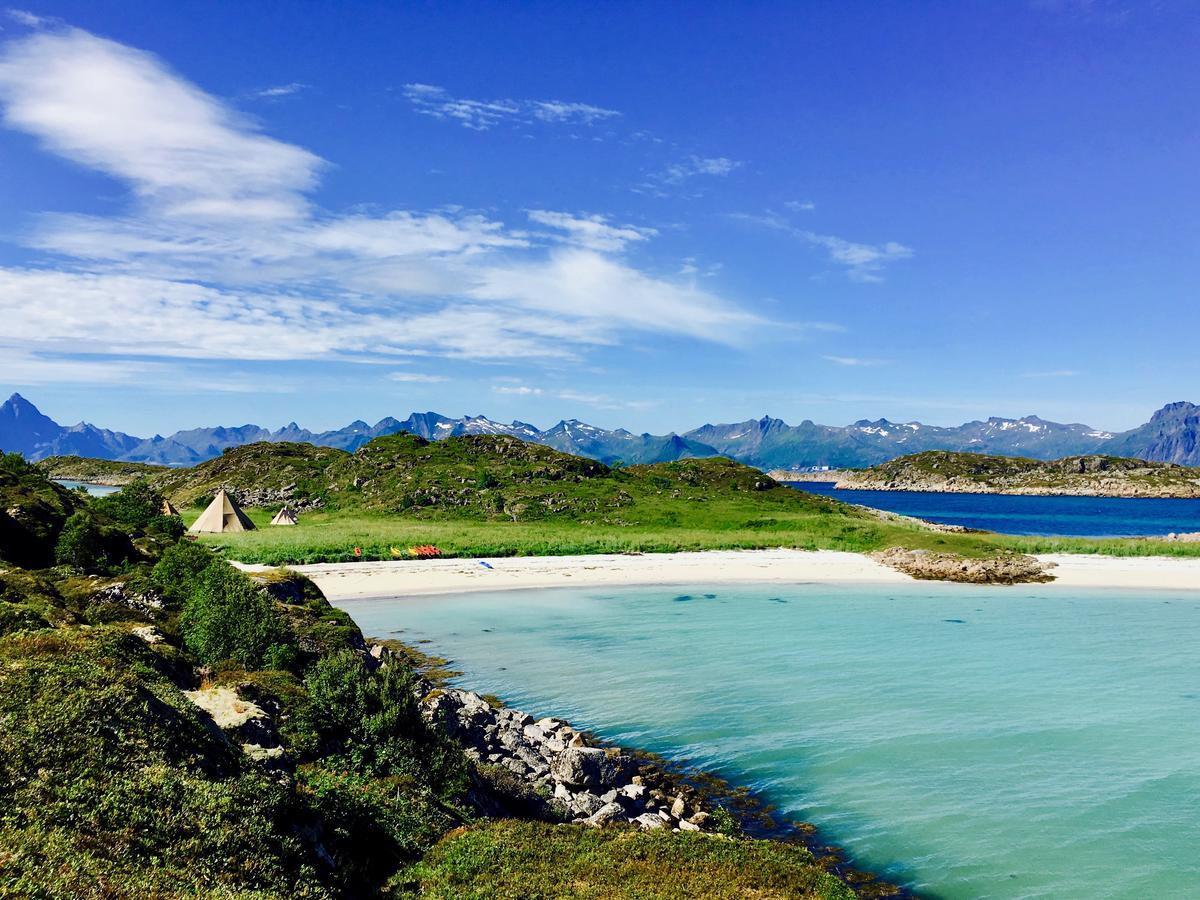Skrova Lofoten Beach Glamping מראה חיצוני תמונה